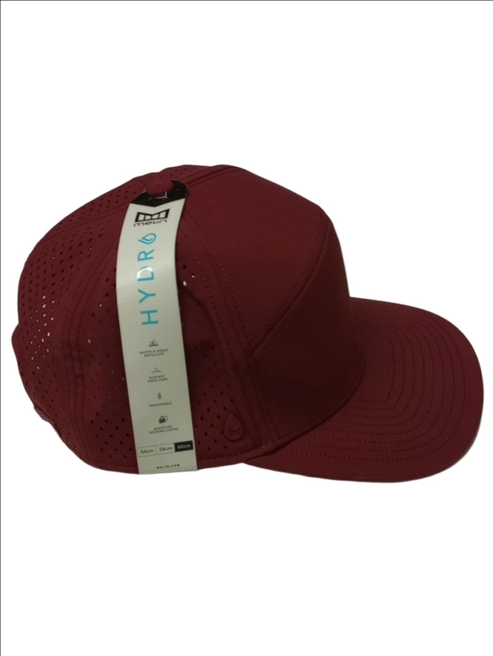 🆕 MELIN THE HYDRO TRENCHES ICON XL WATER REPELLENT MAROON MENS BASEBALL CAP - Picture 4 of 13